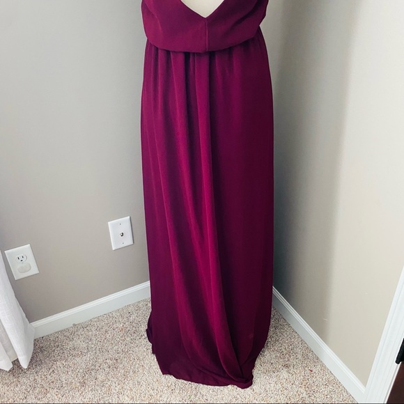 Show Me Your Mumu Kendall Maxi Dress Maroon Sz Small - Picture 13 of 14